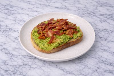 Breakfast Menu - Avocado & Bacon Toast 1