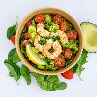 Salads - Prawns Avocado Pesto Salad 1