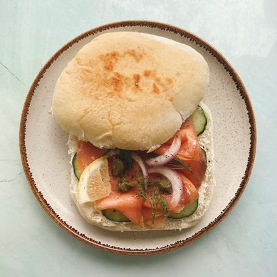Breakfast Panini - Smoked Salmon Grilled Panini 1